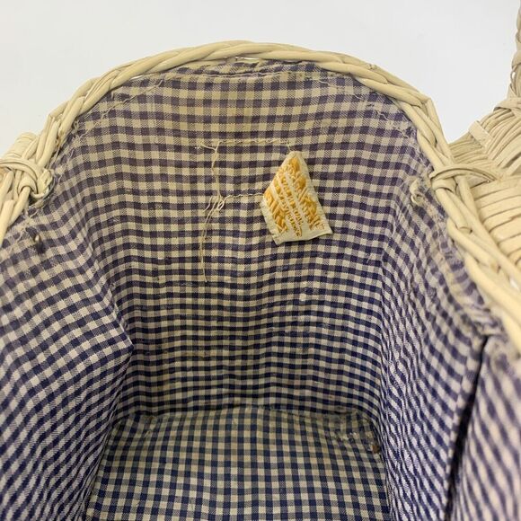 Ritter Basket Purse "It’s In The Bag" Box Top Flap Open Toggle Sea Shells White - Picture 11 of 16